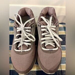 Brooks Women's Walker Sneakers in Taupe and White